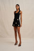 Priscilla Mini Skirt - Pearl Black