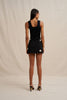 Priscilla Mini Skirt - Pearl Black