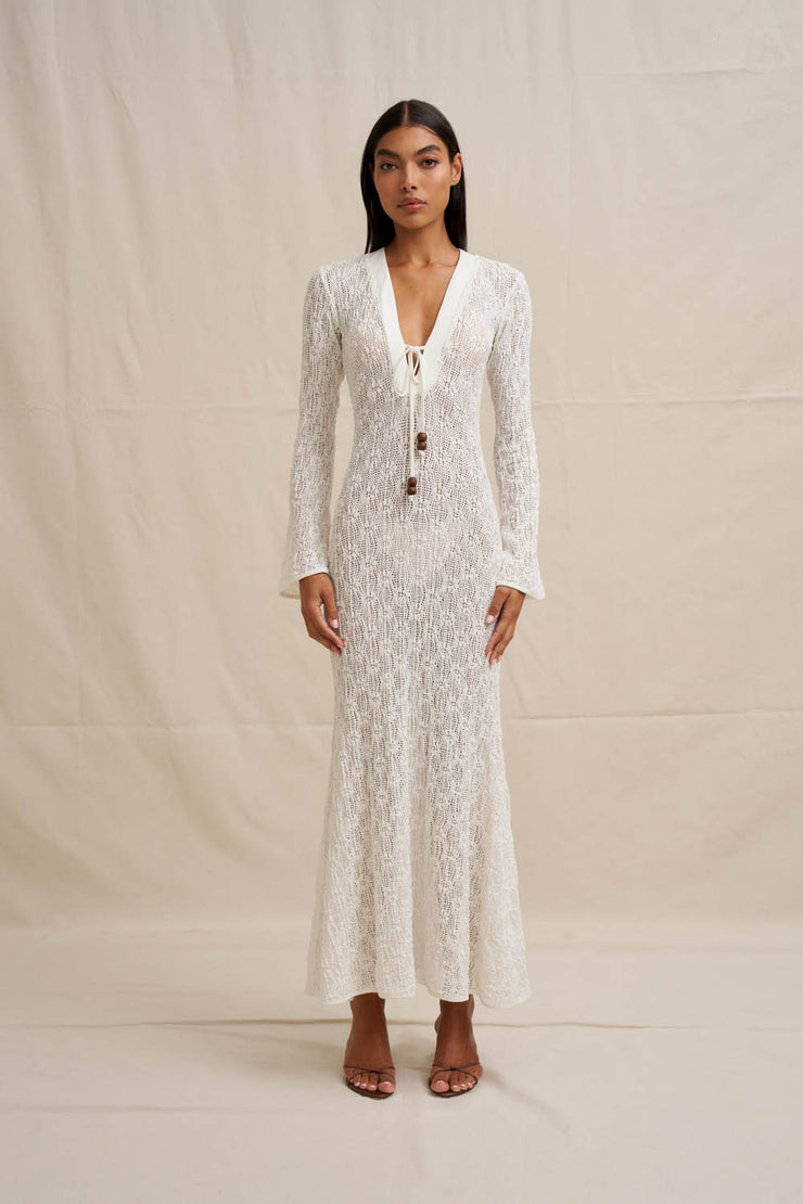 Eliana Sheer Ankle Dress