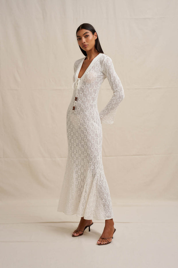 Eliana Sheer Ankle Dress