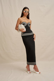 Sloane Stripe Ankle Skirt