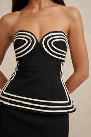 Sloane Stripe Strapless Top