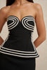 Sloane Stripe Strapless Top