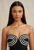 Sloane Stripe Strapless Top
