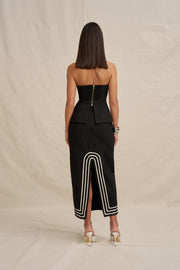 Sloane Stripe Ankle Skirt