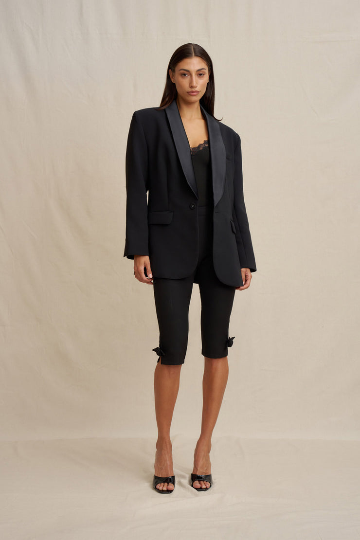 Her Black Tuxedo Jacket | BY JOHNNY.
