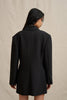 The Adele Oversized Blazer Mini Dress - Black