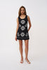 Alfresco Embroidery Mini Dress - Black Ivory