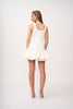 Alison Ruffle Mini Dress - Ivory