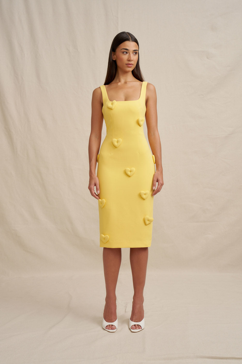 knee length dresses for ladies Amora Midi Dress Sage – Ruby Rouge Boutique main image 1