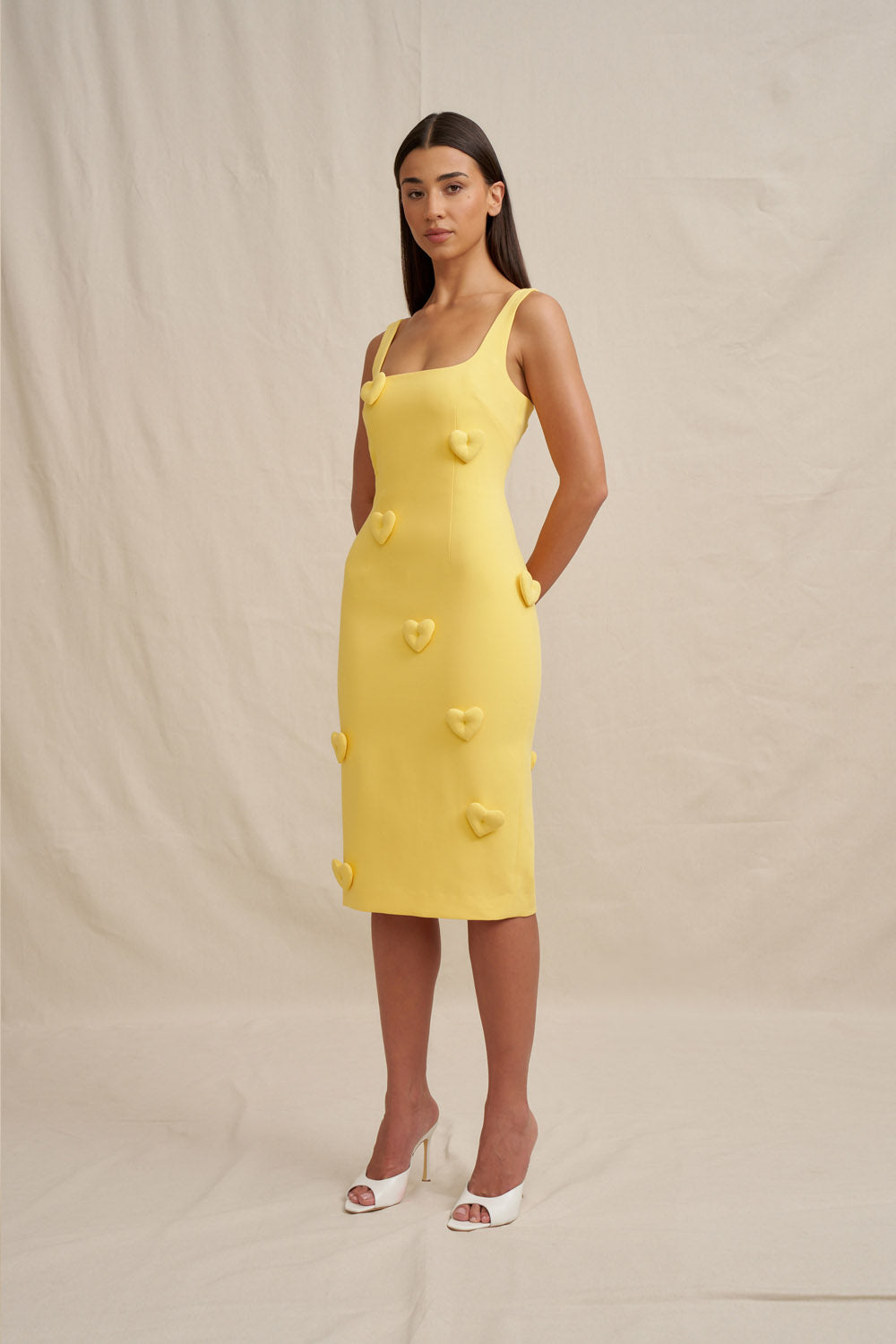 knee length dresses for ladies Jan Floral Chiffon Wrap Midi Dress – Gina Bacconi