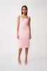 Amora Love Heart Midi Dress - Dusty Pink