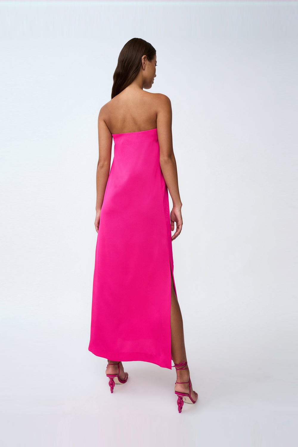 Arianna Strapless Dress - Pink Scenic