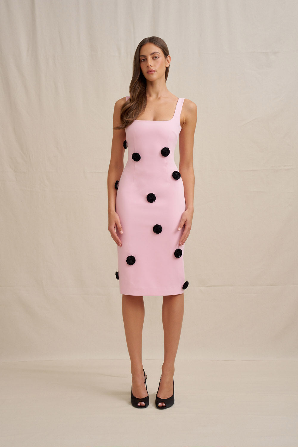 mini dresses birthday Aveta Red 3D Floral Mini Dress