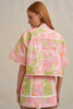 Aster Contrast Pipe Shirt - Sorbet Floral