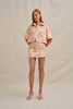 Aster Pipe Mini Skirt - Sorbet Floral