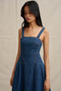 Astrid Denim Midi Dress - Dark Blue Denim