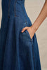 Astrid Denim Midi Dress - Dark Blue Denim