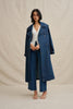 The Astrid Denim Trench - Dark Blue Denim