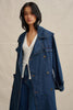 The Astrid Denim Trench - Dark Blue Denim