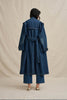 The Astrid Denim Trench - Dark Blue Denim