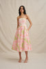 Azalia Floral Strapless Dress - Sorbet Floral