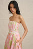 Azalia Floral Strapless Dress - Sorbet Floral