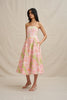 Azalia Floral Strapless Dress - Sorbet Floral