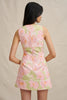 Azalia Floral V Front Mini Dress - Sorbet Floral