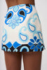 Azure Granada Mini Skirt- Aqua Navy Ivory