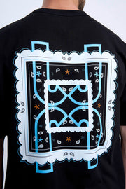 Bandana Back Tee - Black