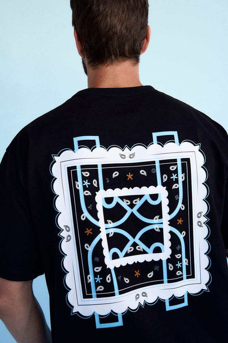 Bandana Back Tee - Black