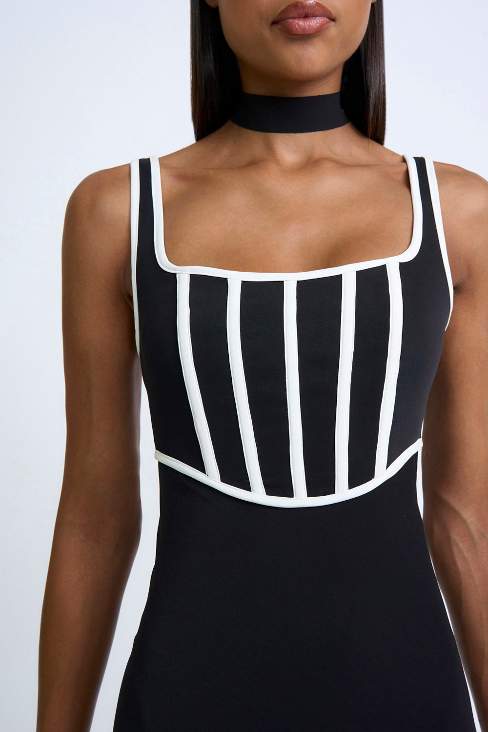 Basia Boned Bustier Midi Dress