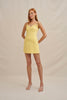 Bettina Bow Mini Dress - Yellow