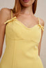 Bettina Bow Mini Dress - Yellow