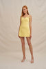 Bettina Bow Mini Dress - Yellow