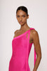 Beverly Tie Shoulder Bias Gown - Pink