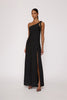 Beverly Tie Shoulder Bias Gown - Black