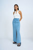 Blue Jean Beauty A-Line Skirt | Final Sale - Blue Wash