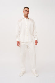 Bowie Broderie Shirt | Final Sale - Ivory