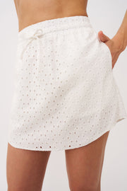 Brody Mini Skirt - Ivory