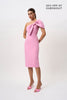 Bridget Bow Midi Dress - Pink