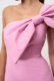 Bridget Bow Midi Dress - Pink