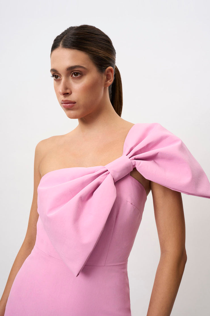 Bridget Bow Midi Dress | Final Sale - Pink