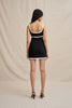 Calypso Splice Mini Dress - Ivory Black