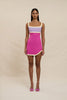 Calypso Splice Mini Dress - Lilac Yellow Pink