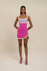 Calypso Splice Mini Dress - Lilac Yellow Pink