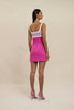 Calypso Splice Mini Dress - Lilac Yellow Pink
