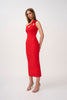 Chiara One Shoulder Midi Dress - Red