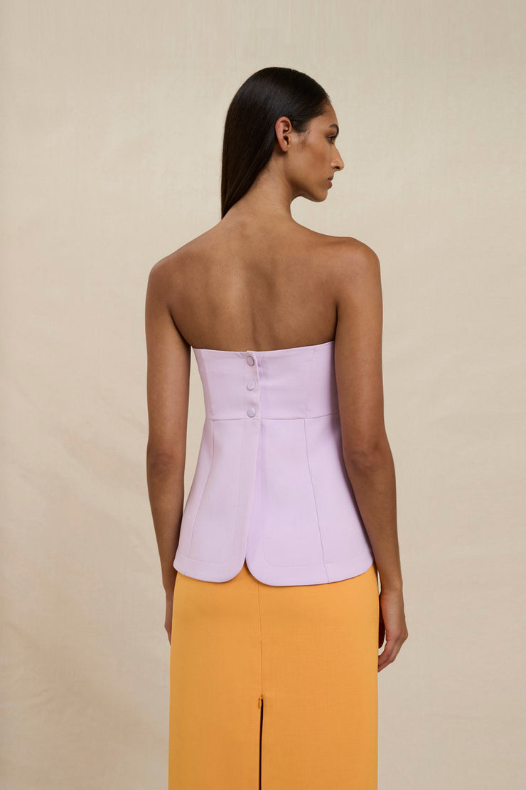 Colour Me Strapless Top - Lilac